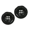 Гудзик Granite LuxFabric 4 отв. пластик 15 мм 1 шт. Чорний