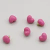 Гудзик Heart full LuxFabric на ніжці метал 10х8 мм 1 шт. Рожевий