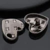 Гудзик Heart Six Diamonds LuxFabric на ніжці метал 18х16, 5 мм 1 шт. Чорний нікель