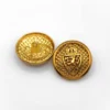 Пуговица Lion's crown LuxFabric на ножке металл 15 мм 1 шт. Золотистый