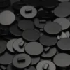 Гудзик Круглий LuxFabric на ніжці пластик 18 мм 1 шт. Чорний