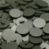 Гудзик Круглий LuxFabric на ніжці пластик 18 мм 1 шт. Зелений темний