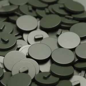 Гудзик Круглий LuxFabric на ніжці пластик 18 мм 1 шт. Зелений темний
