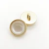 Гудзик Golden pearl LuxFabric на ніжці метал 12 мм 1 шт. Перламутровий