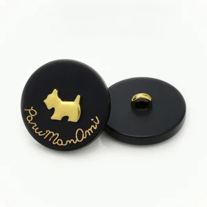 Пуговица Scotch Terrier LuxFabric на ножке пластик 20 мм 1 шт. Черный