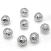 Намистина перфорована 10 мм +-50 шт. Платина