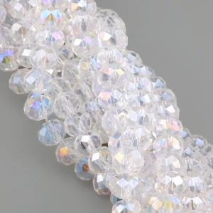 Намистини Swarovski огранювання рондель 3,5х3 мм Ø 0,8 мм ±33 см (±115 шт.) АВ+