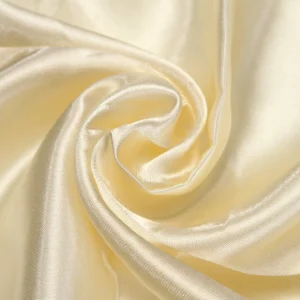 Тканина атлас LuxFabric 115 г/м² 1,5 м 1 м Кремовий