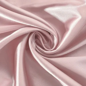 Тканина атлас LuxFabric 115 г/м² 1,5 м 1 м Пудровий