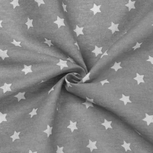 Тканина 55% льон 45% бавовна 160 г/м² 1,5 м 1 м принт Small star
