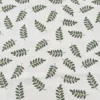 Ткань 55% лен 45% хлопок 160 г/м² 1,5 м 1 м принт Green leaves