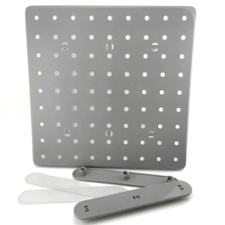 Панель органайзер Pegboard/Пегборд для рукоділля 27х27х1,5 см 1 шт. Сірий
