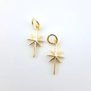 Підвіска star 14К позолота 8х18 мм 1 шт. Золото