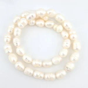 Перлини Ovalé Ivory Pearls 6-7 мм ±34 см 26 шт. Кремовий