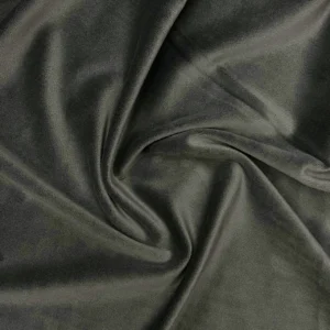 Ткань велюр стрейч LuxFabric 220 г/м² 1,50 м Серо-оливковый