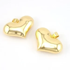 Кулон Dolce Heart медный 18К позолота 36х37 мм 1 шт. Золото
