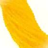 Бусины хрустальные Биконус 6,2х5,8 мм Ø 1 мм ±26 см (±46 шт.) Желтый
