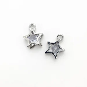 Підвіска метал Stardust Charm 10,5х13,5 мм 1 шт. Прозорий