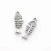 Підвіска метал fish skeleton 9х22 мм 1 шт. Срібний