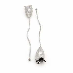Подвеска Bellflower Silver медная позолота 9х75 мм 1 шт. Белое золото