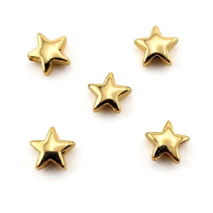 Намистина роздільник Star мідна 18К позолота 7х7х3,5 мм 1 шт. Золото