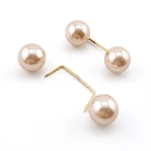 Брошка Pearl Duet для одягу 34 мм 1 шт. Шампань