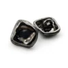 Гудзик Rounded Square LuxFabric на ніжці метал 10х10,5 мм 1 шт. Чорний нікель