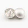 Гудзик Round Dome LuxFabric на ніжці метал 12 мм 1 шт. Білий глянцевий