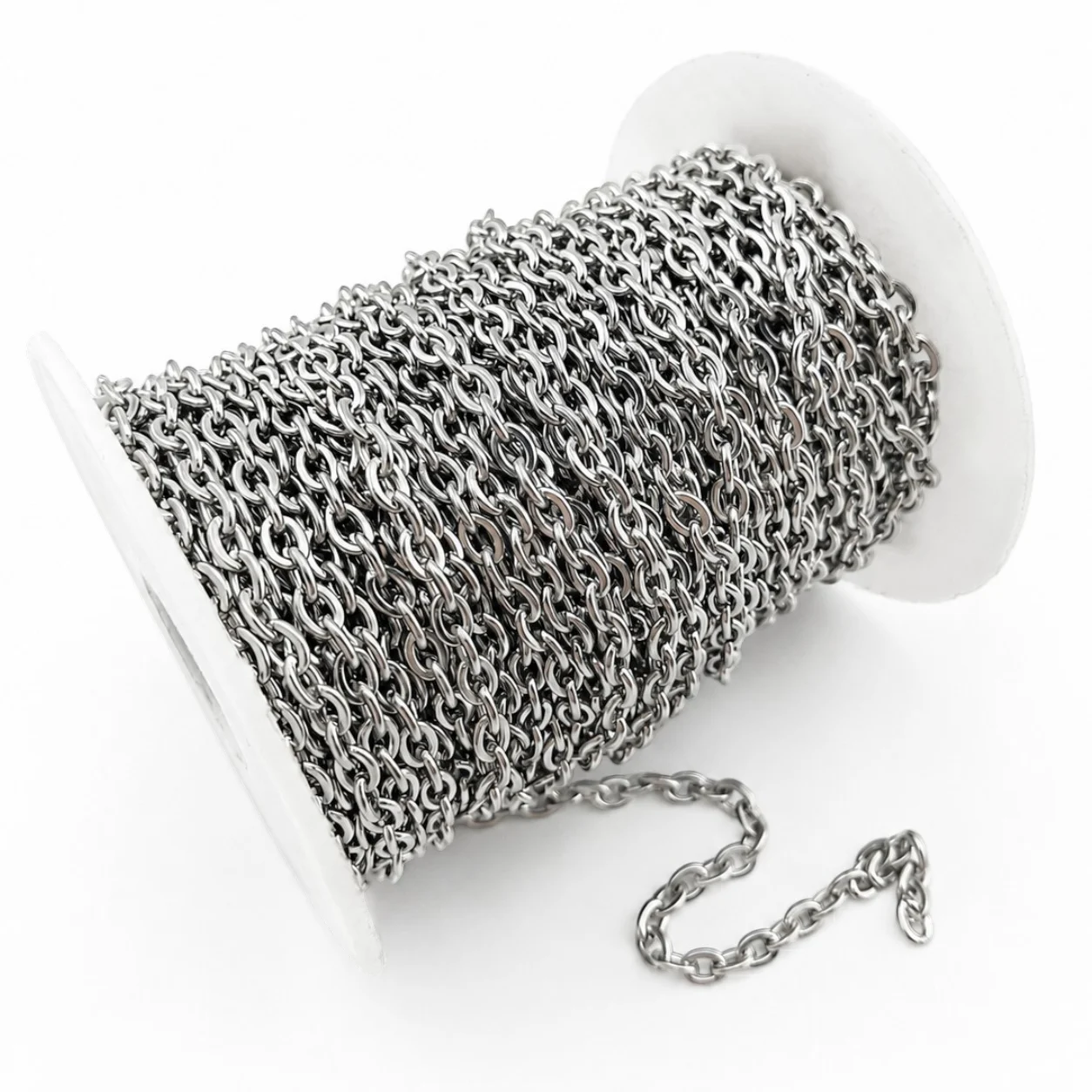 Ланцюг нержавіюча сталь LS Cable Chain 3,7х5х0,85 мм 1 м Платина