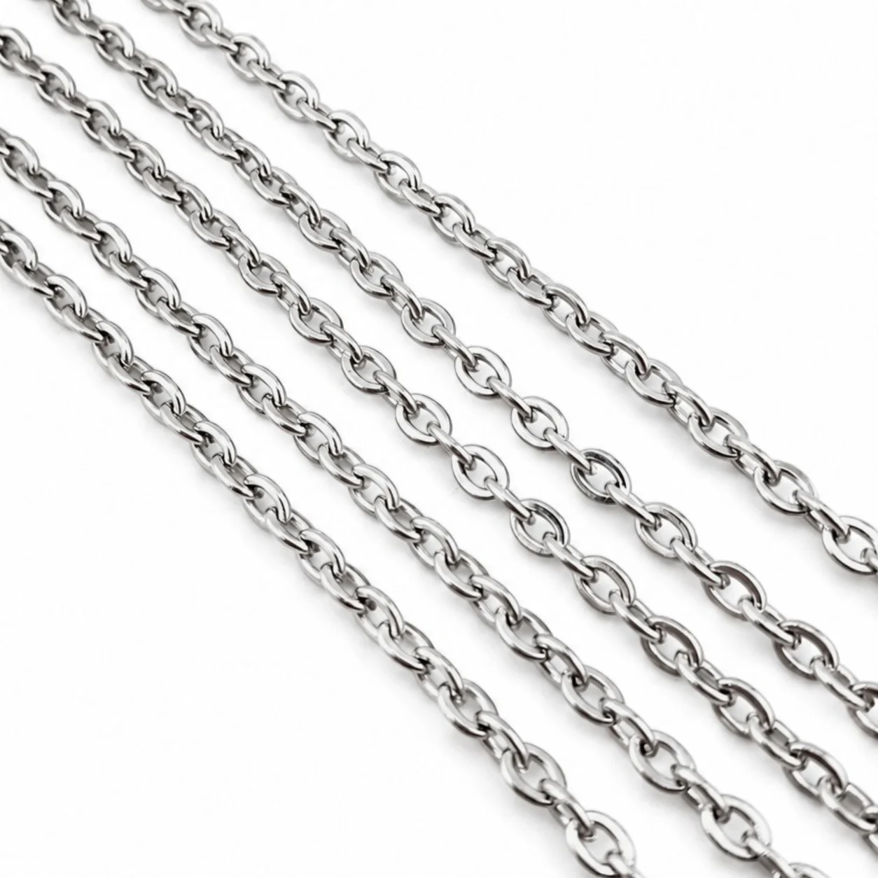 Ланцюг нержавіюча сталь LS Cable Chain 3,7х5х0,85 мм 1 м Платина - Зображення 2